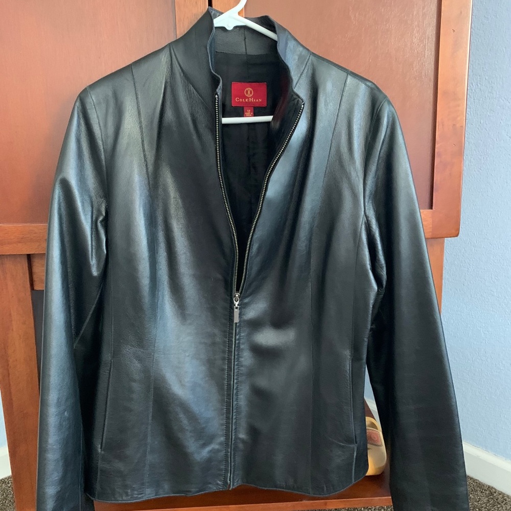Cole Haan leather jacket